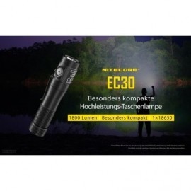 NiteCore EC30 - 1800 Lumen - inkl. Akku